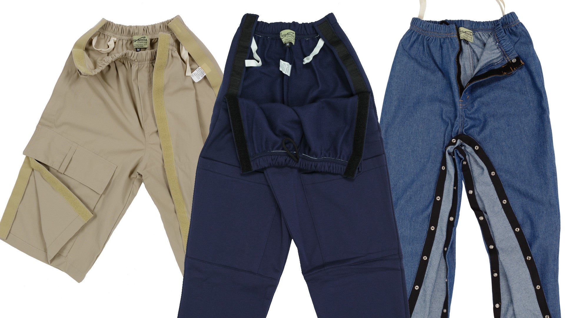 Side Velcro Fleece Pants Adaptive Clothing for Seniors, Disabled & Elderly  Care